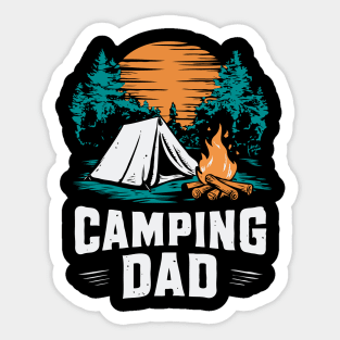 Camping Dad. Funny Camping Sticker